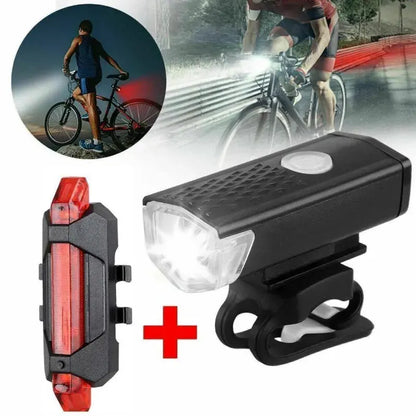 BIKINLITE Aluminum Alloy Front Lamp Clip-On Set, Waterproof Bicycle Light, 1000 Lumens, 2000mAh