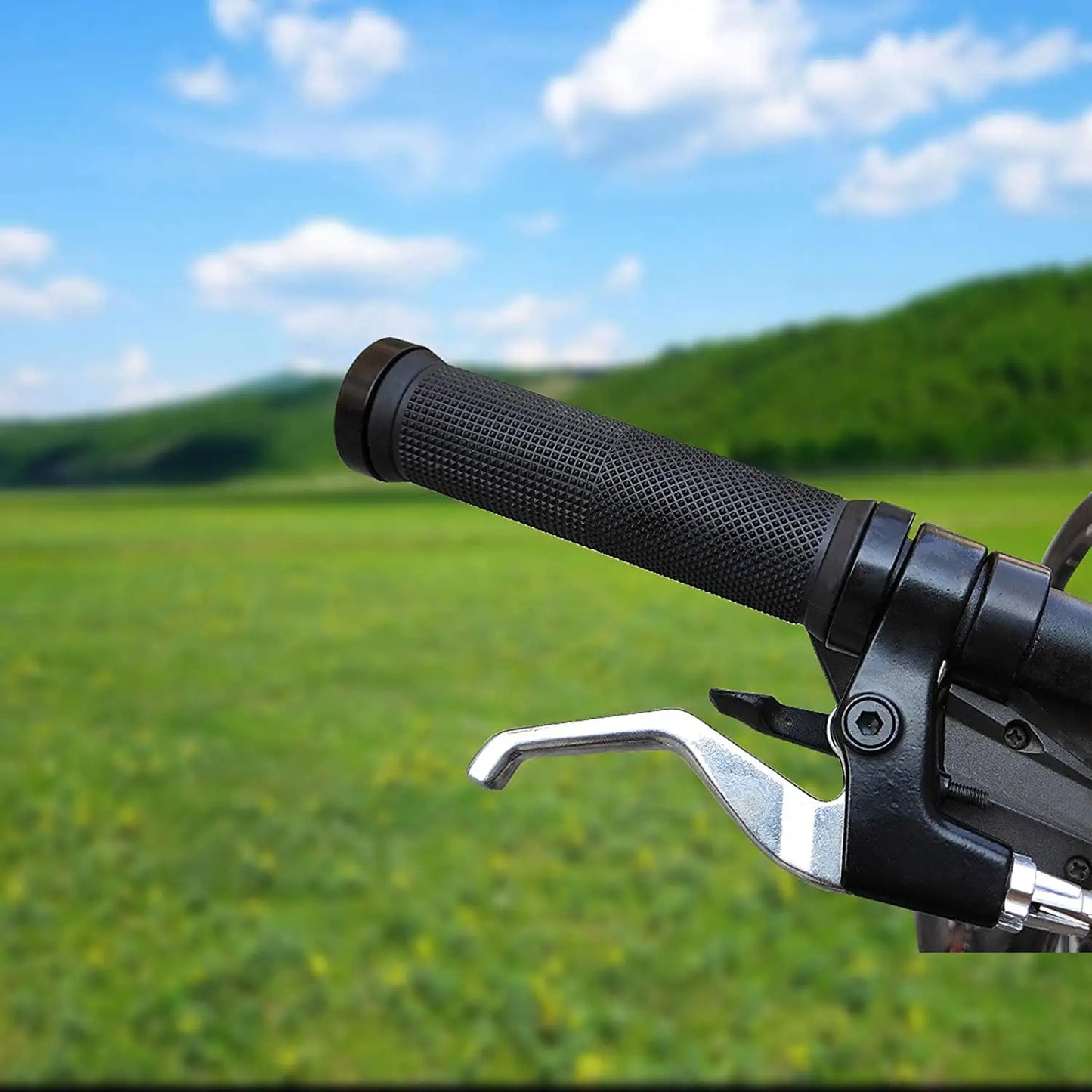 BIKINLITE Anti-Slip Lockable Handlebar Grips – Rubber Grips for MTB and Road Bike