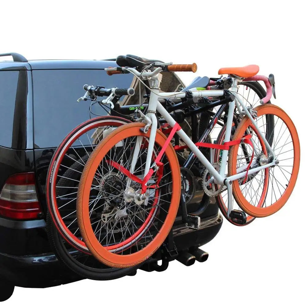 BIKINLITE Steel Foldable Hitch Car 4-Bicycle Carrier - Fits 2" Receiver
